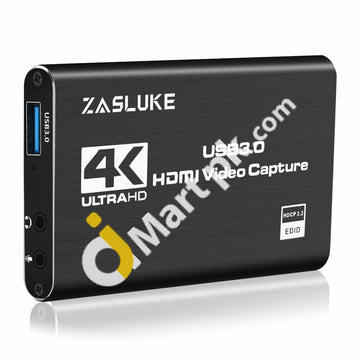Zasluke Game Capture Card Usb 3.0 4K Audio Video With Hdmi Loop-Out - Imported From Uk